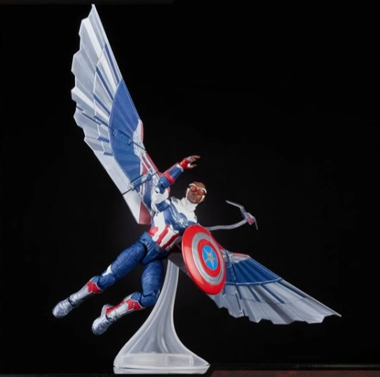 Marvel Legends 2021 Sam Wilson Captain America with Falcon Wings Stand