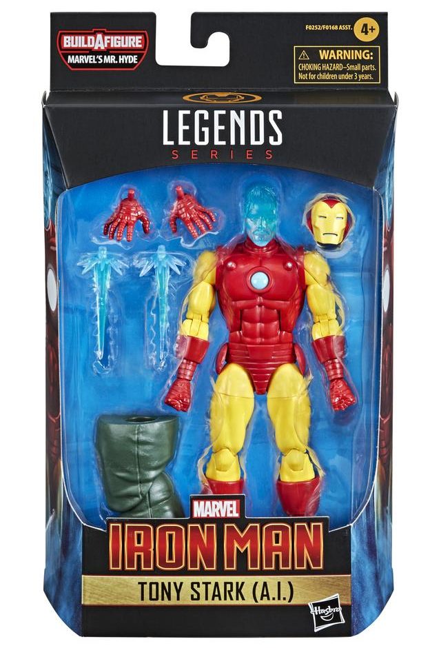 Marvel Legends Iron Man Tony Stark A.I. Figure Packaged