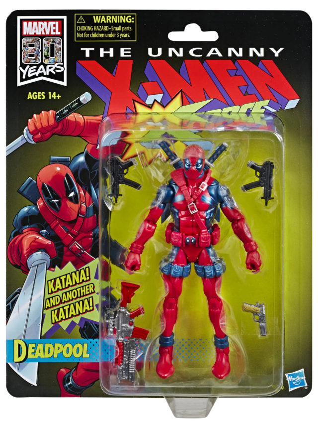 Marvel Legends Retro Deadpool Figure Packaged