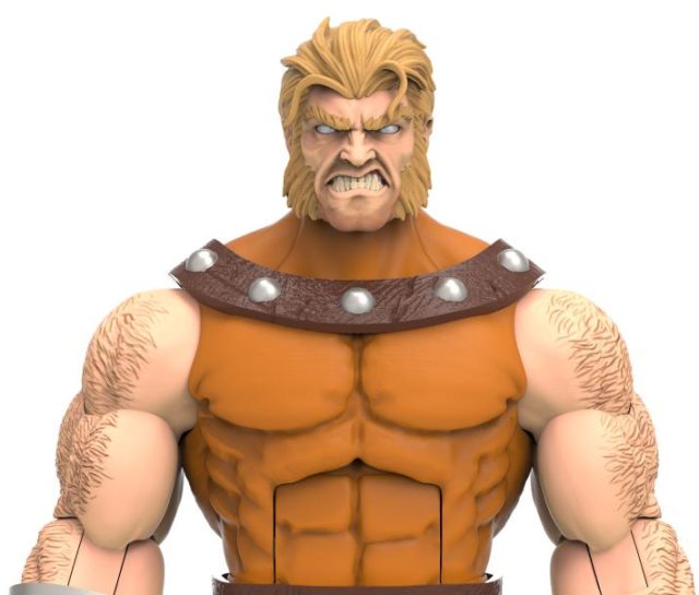 AOA Sabretooth Hasbro X-Men Marvel Legends Figure Close-Up Angry Head