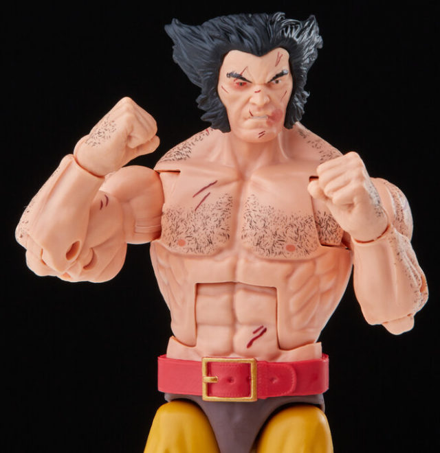 Battle Damaged Wolverine Marvel Legends Shirtless Figure