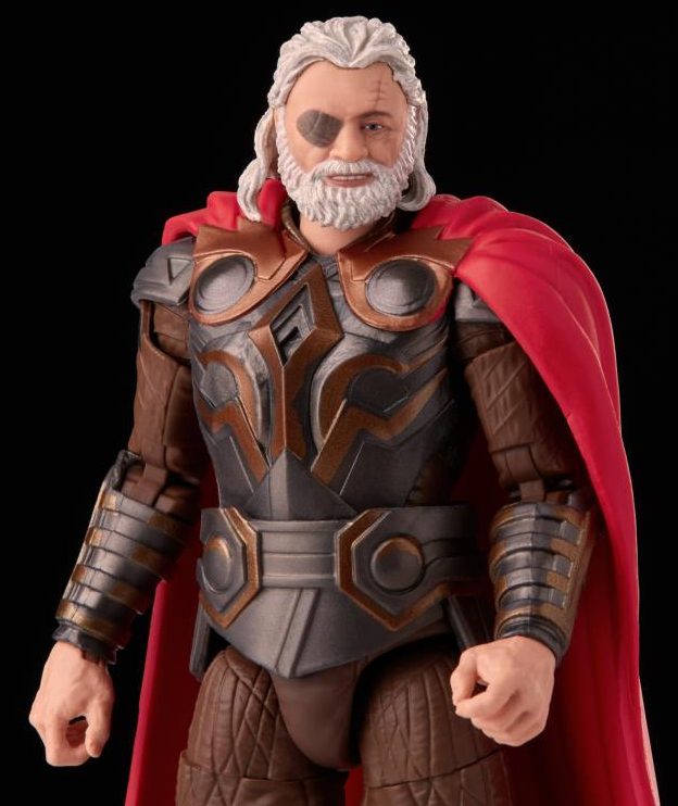 Close-Up of Marvel Legends Anthony Hopkins Odin Action Figure without Helmet