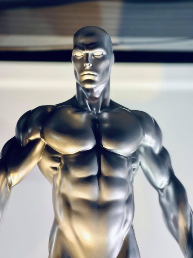 Close-Up of Silver Surfer Sideshow Collectibles Maquette