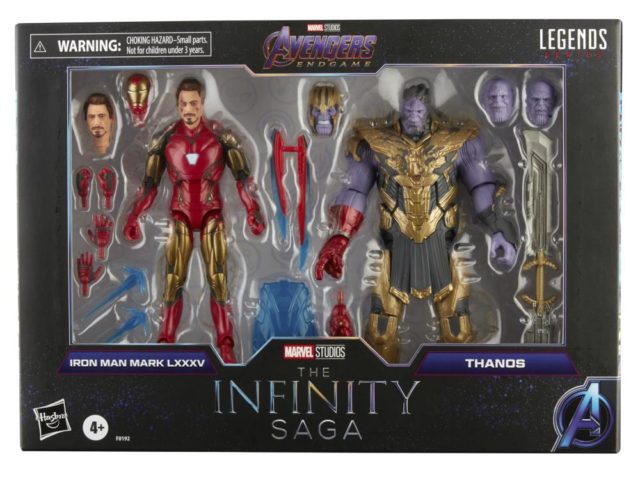 Infinity Saga Marvel Legends Endgame Thanos Iron Man Final Battle 2-Pack Packaged