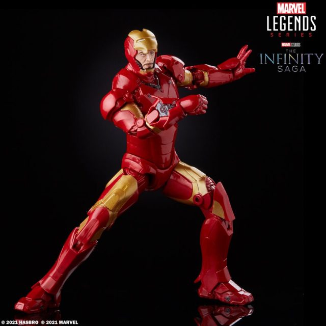 Iron Man Mark III Marvel Legends Infinity Saga Figure with Faceplate Up