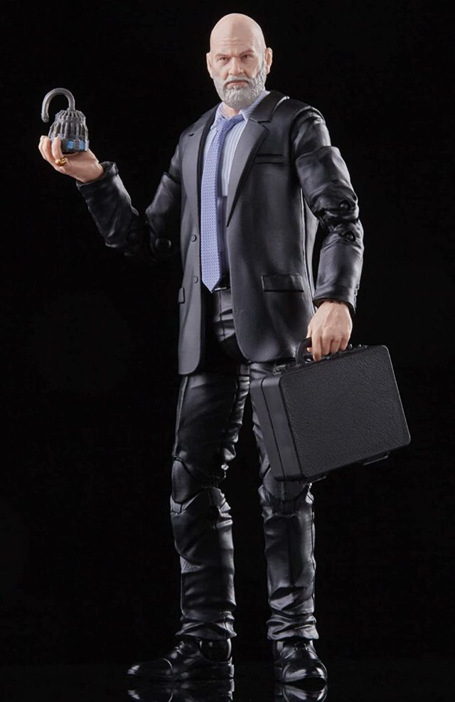 Jeff Bridges Marvel Legends Obadiah Stane Movie Figure with ARC Reactor and Suitcase