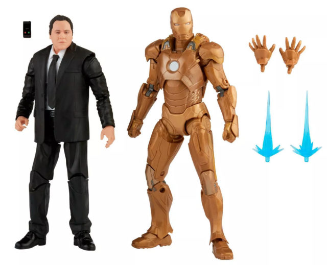 Marvel Legends Happy Hogan and Midas Iron Man Mark 21 Figures and Accessories