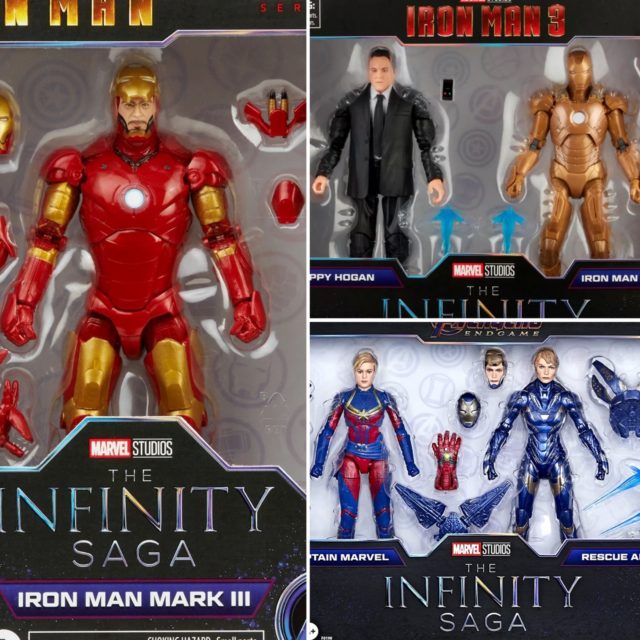 Hasbro Original Marvel Legends The Infinity Saga Happy Hogan + Homem de  Ferro Mark XXI