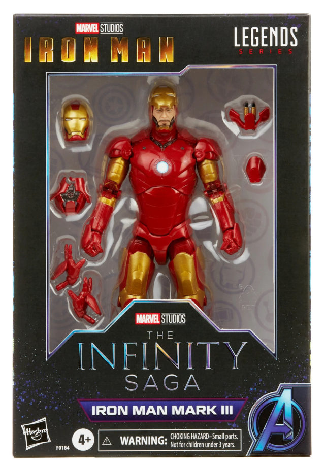 Marvel Legends Infinity Saga Iron Man Mark 3 Figure Packaged in Box