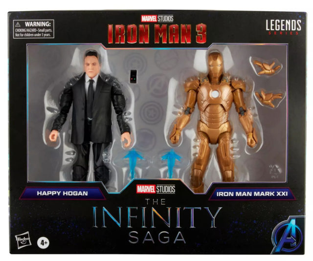 Marvel Legends Midas Iron Man and Happy Hogan Target Exclusive Figures Packaged Infinity Saga