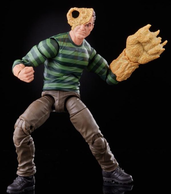 Marvel Legends 2021 Sandman Retro Figure with Blasted Sand Head with Hole