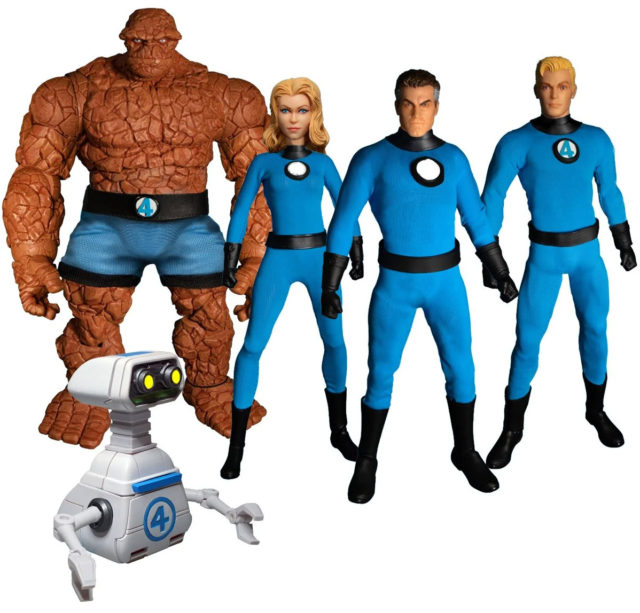 Marvel ONE 12 Collective Fantastic Four Figures Set with HERBIE Robot