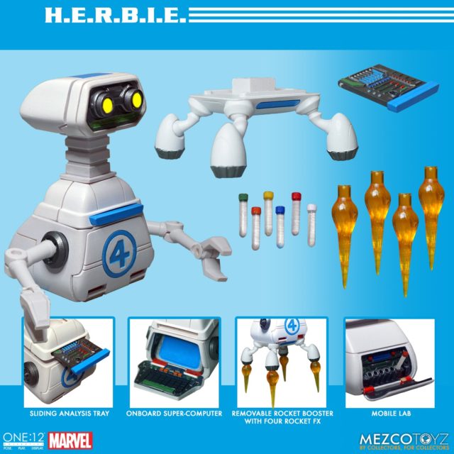 Mezco HERBIE ONE 12 Collective Robot Figure and Accessories