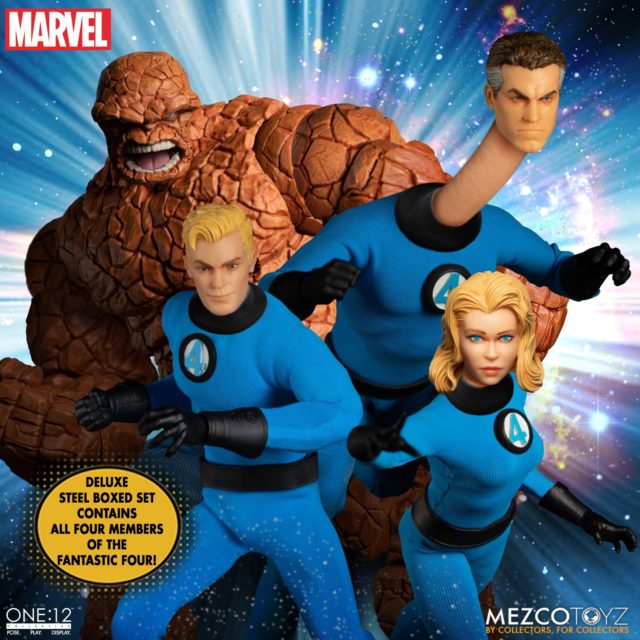 Mezco Toyz Fantastic Four ONE12 Collective Steel Box Set