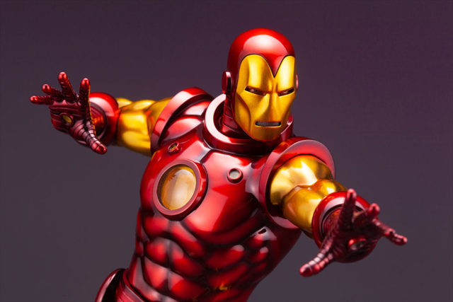 Avengers Fine Art Iron Man Statue Close-Up