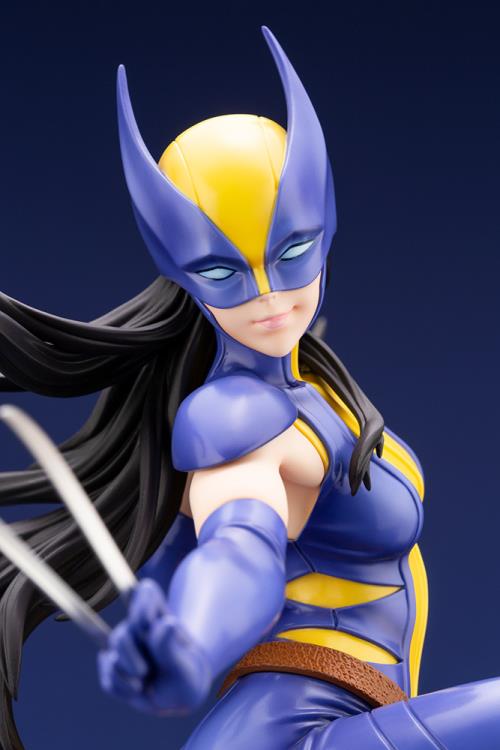 Close-Up of Koto Wolverine Bishoujo Statue Masked Head X-23