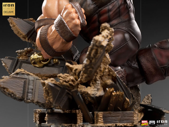 Destroyed X-Mansion Base on Iron Studios Juggernaut X-Men Statue