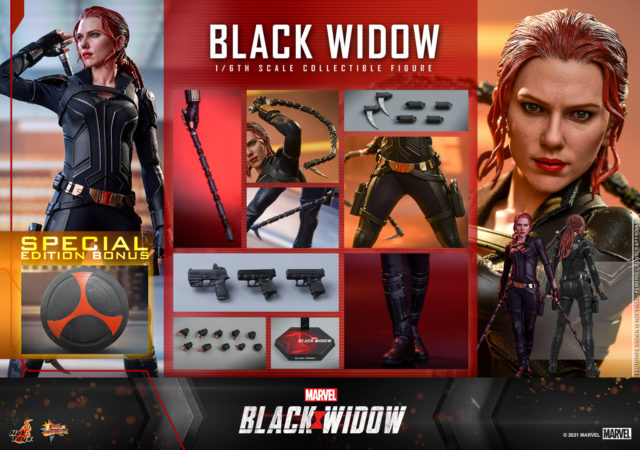 Hot Toys Black Widow Special Edition Figure and Accessories Sideshow Exclusive