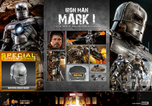 Hot Toys Iron Man Mark 1 Die-Cast Figure and Accessories