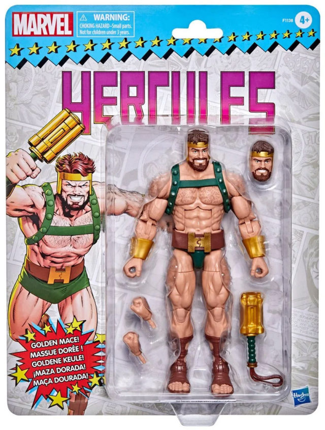 Marvel Legends 2021 Retro Hercules Six Inch Figure Carded