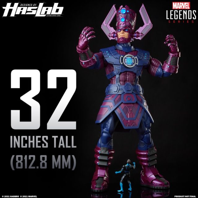 Marvel Legends Galactus 32 Inches Tall Haslab Figure Size Comparison