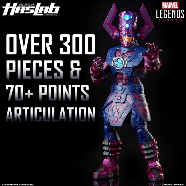 Marvel Legends Haslab Galactus Figure 300 Pieces 70 Points of Articulation