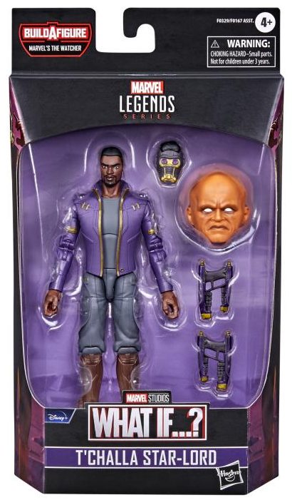 Marvel Legends T'Challa Star-Lord Figure Packaged with Watcher Head