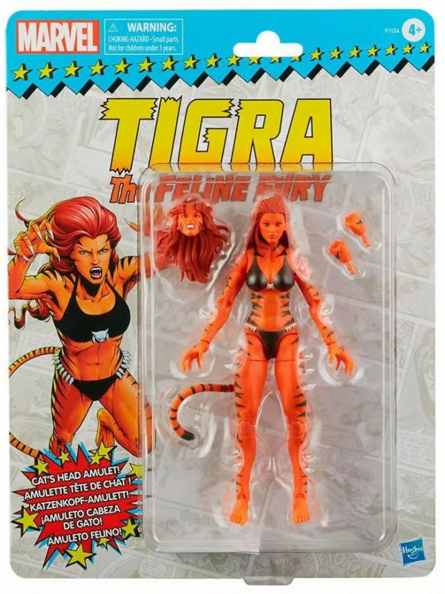 Marvel Legends Tigra Figure Packaged Retro Series