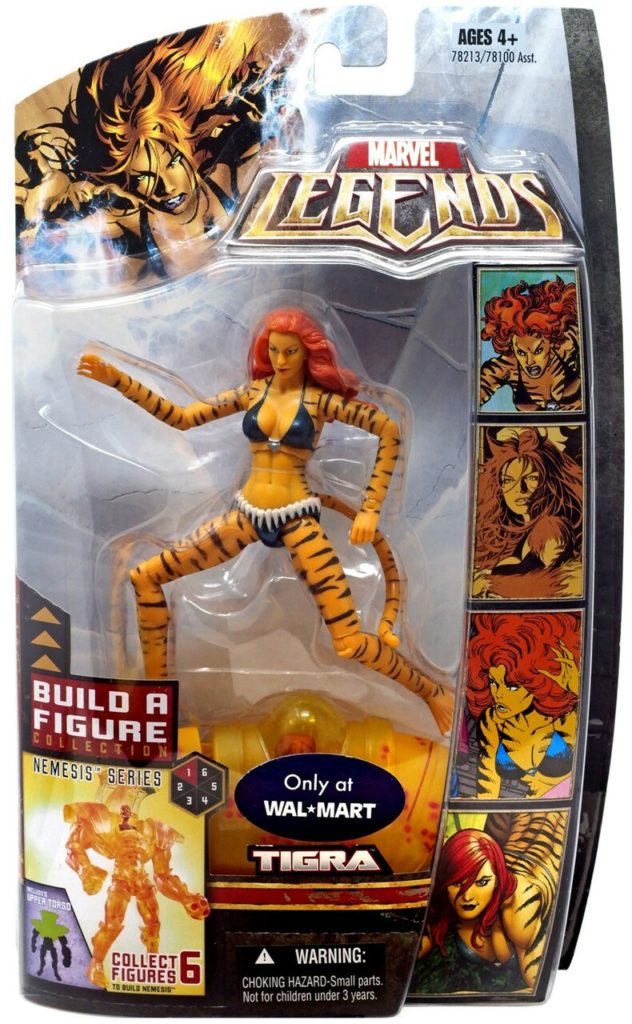 Marvel Legends Tigra Walmart Exclusive Nemesis Series Figure Packaged