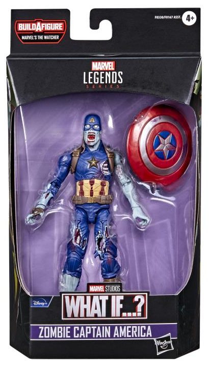 Marvel Legends Zombie Captain America What If Figure in Box