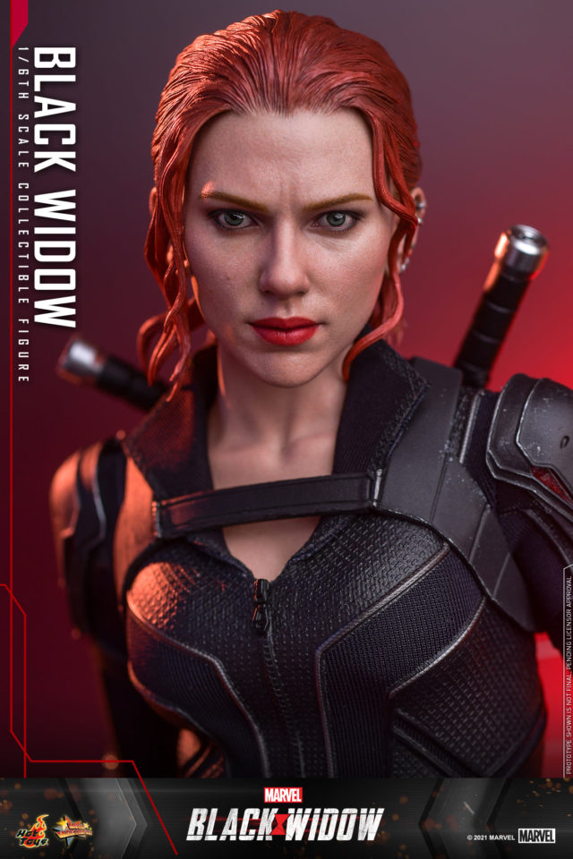 Scarlett Johansson Black Widow Portrait Head Sculpt Hot Toys 2021