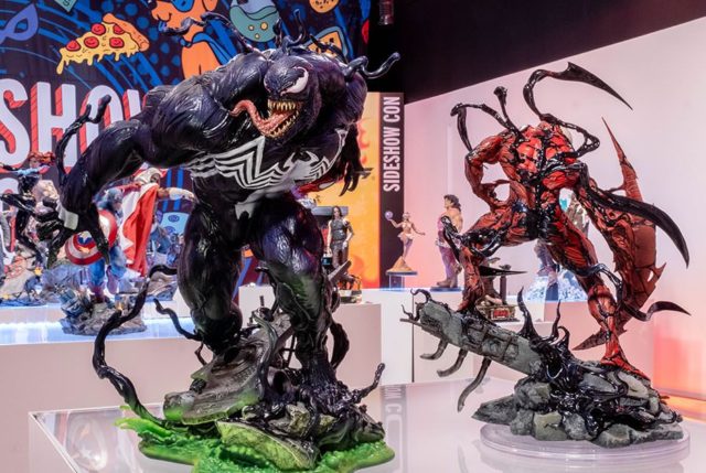 Sideshow Con 2021 Venom and Carnage Statues