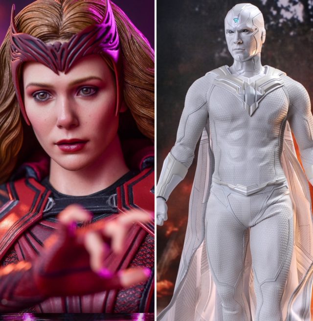 WandaVision Hot Toys White Vision and Updated Scarlet Witch Head