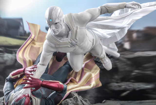 WandaVision Vision vs White Vision Hot Toys Action Figures