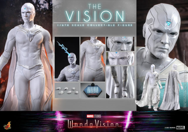 White Vision Hot Toys WandaVision One Sixth Figure and Accessories