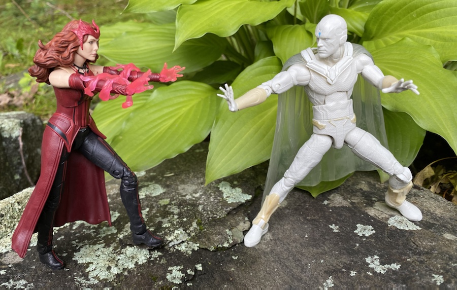 Scarlet Witch vs White Vision Marvel Legends WandaVision Action Figures