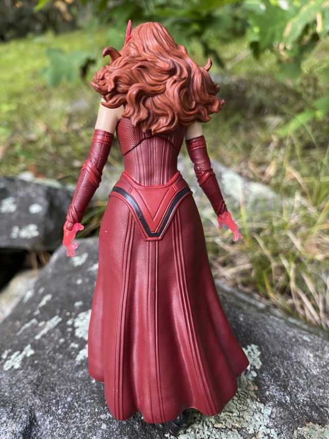 Back of Wandavision Marvel Legends Scarlet Witch Figure