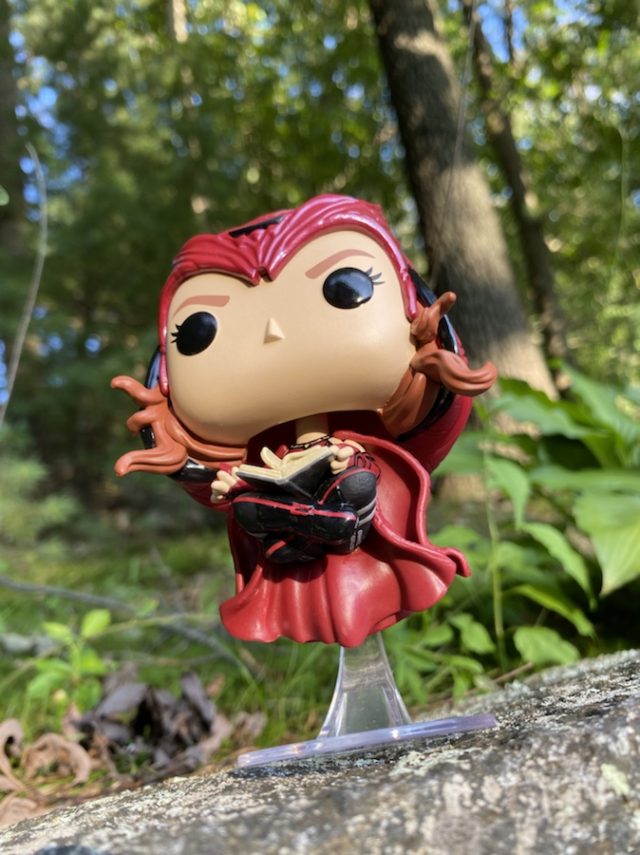 Floating Scarlet Witch Funko POP Wanda with Darkhold Review