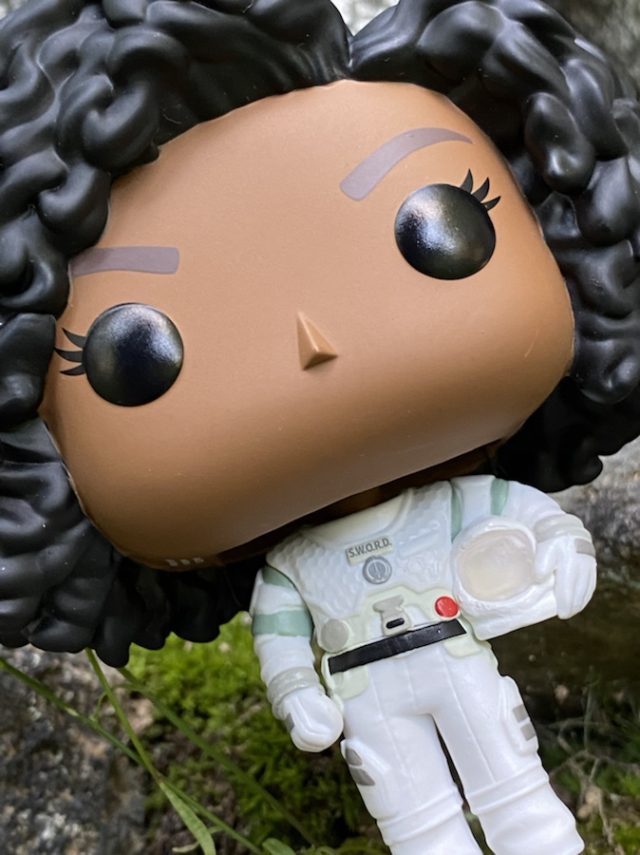 Close-Up of WandaVision Monica POP Vinyl Figure Head