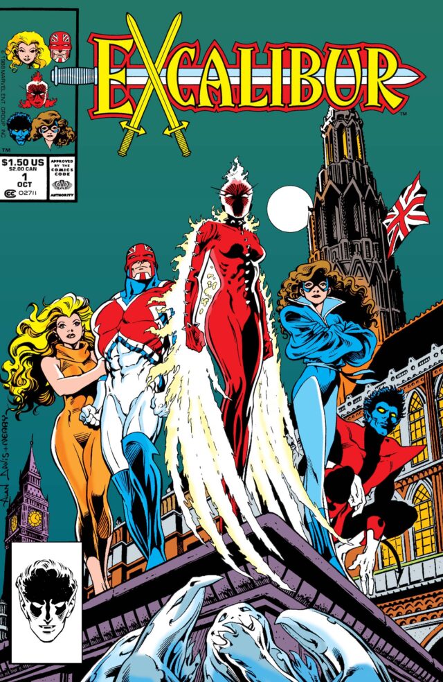 90s Excalibur Issue 1 Cover Marvel Comics Comic Book