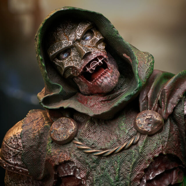 Close-Up of Zombie Doom Mini Bust New York Comic Con 2021 Exclusive