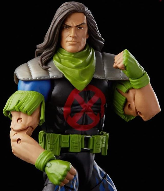 Close-up of Rictor Marvel Legends X-Force Figure 3-Pack