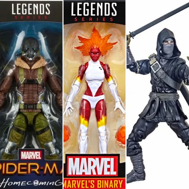 Exclusive Marvel Legends Binary Vulture Black Hand Ninja Army Builder Figures