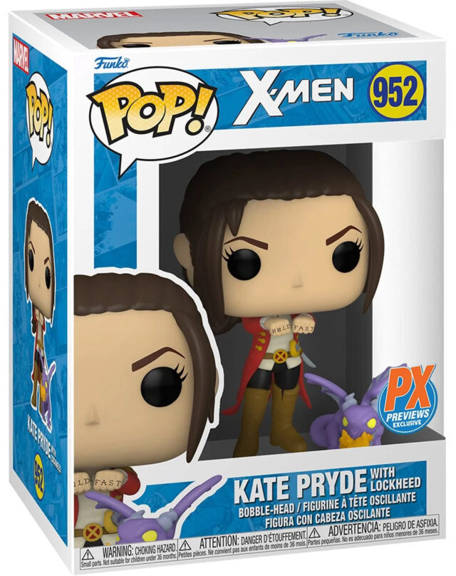 Funko POP X-Men Kate Pryde and Lockheed Previews Exclusive Figure in Box Packaged