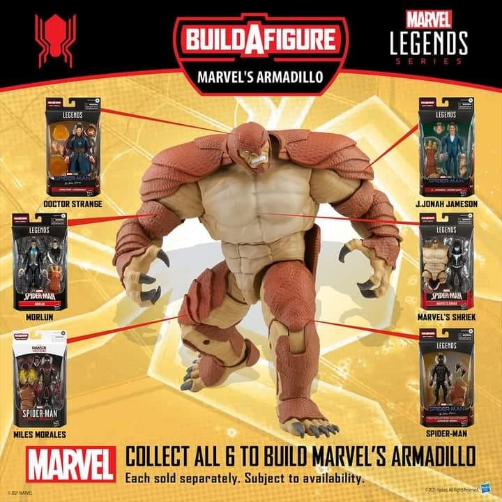 Marvel Legends Spider-Man No Way Home Figures Series! Armadillo BAF! -  Marvel Toy News