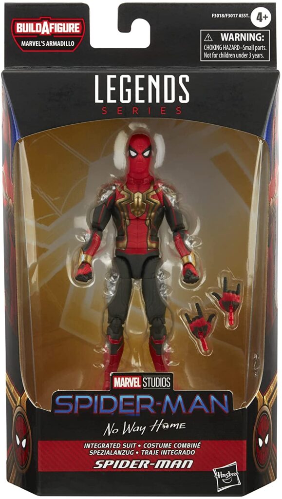 Marvel Legends Integrated Suit Spider-Man Movie Figure Packaged