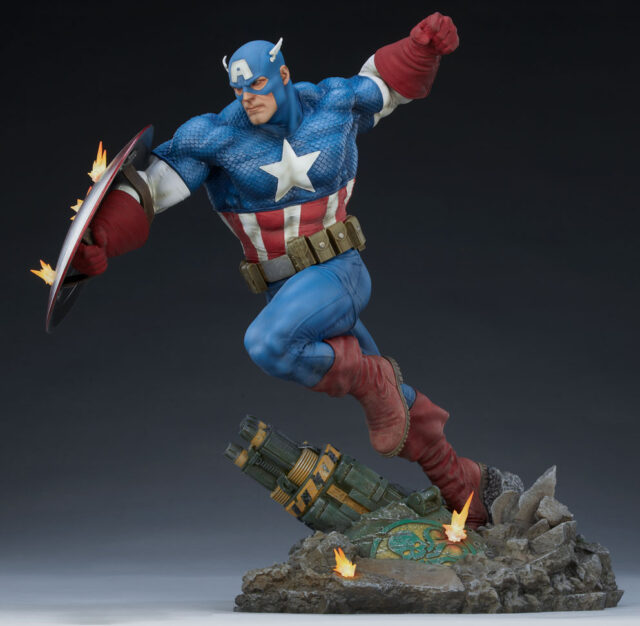 Sideshow Collectibles 2021 Captain America Statue PFF Premium Format Figure Martin Canale