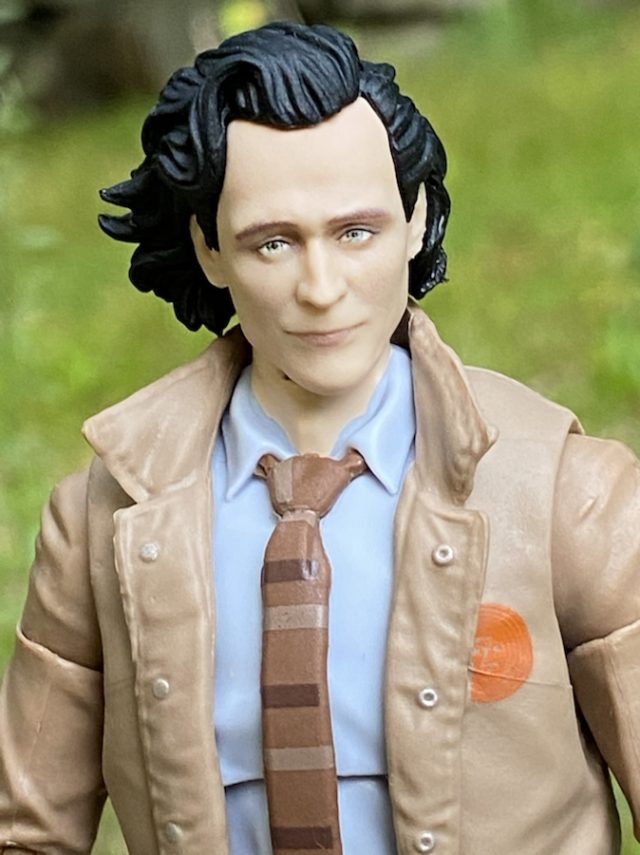 Close-Up of Marvel Legends Loki TV Series Tom Hiddleston Portrait Head Sculpt