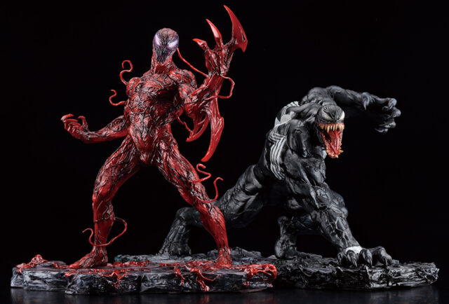 Kotobukiya Venom and Carnage Renewal ARTFX+ Statues 2021