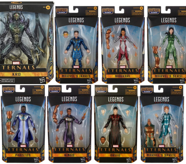 Marvel Legends Eternals Gilgamesh Series Figures and Deluxe Kro Deviants